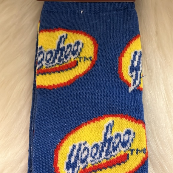 Yahoo Blue, Red, Yellow, & White Crew Socks - Picture 11 of 17